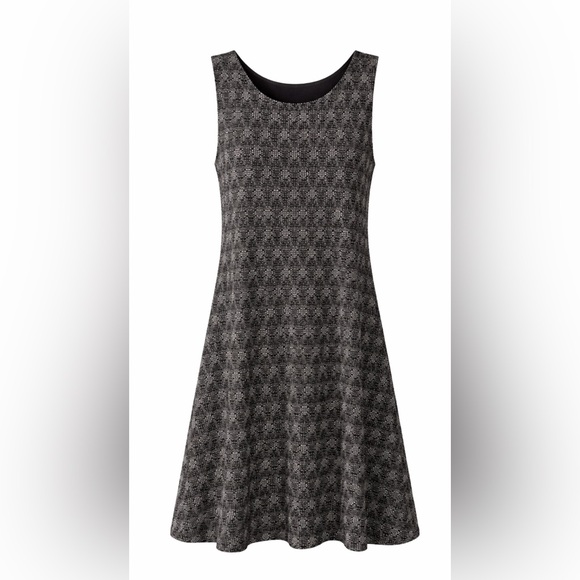 Black and Gray Midi Dress - Picture 2 of 5